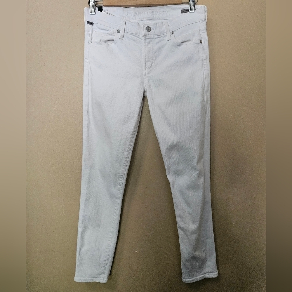Citizens Of Humanity Aveden Ankle Skinny White Jeans Women's Size 27